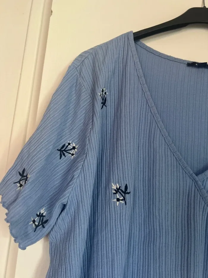 T-shirt bleu - photo numéro 2