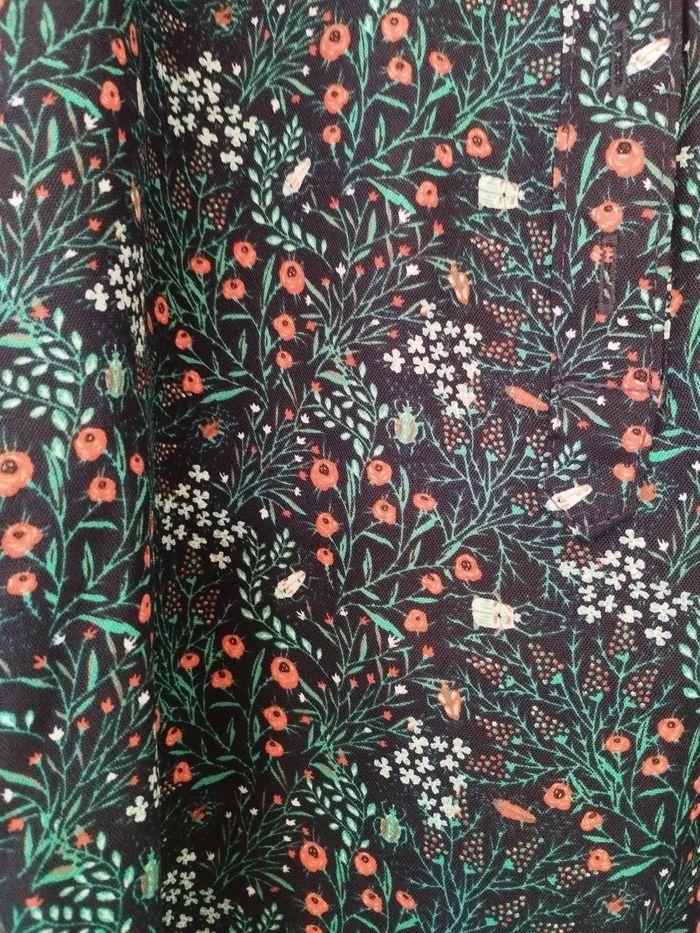 Chemise verte fleurie - photo numéro 2