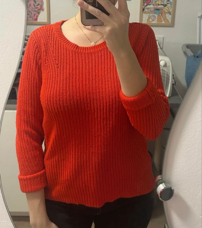 Pull rouge - photo numéro 2