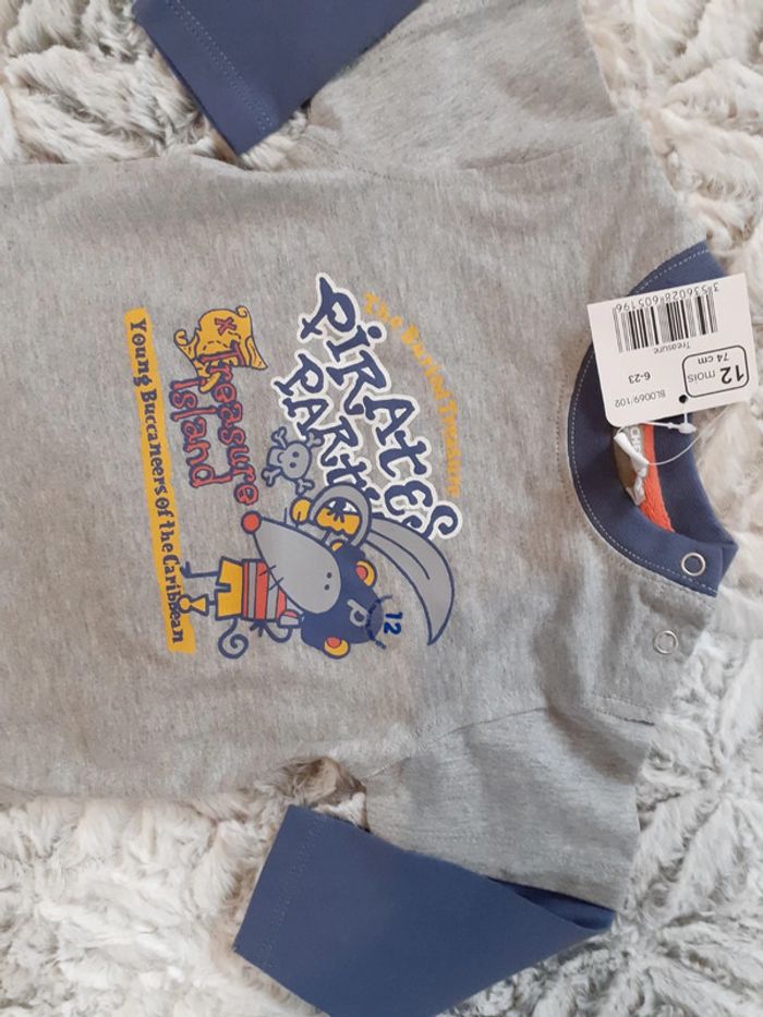 Tee-shirt manche longue pirate - photo numéro 2