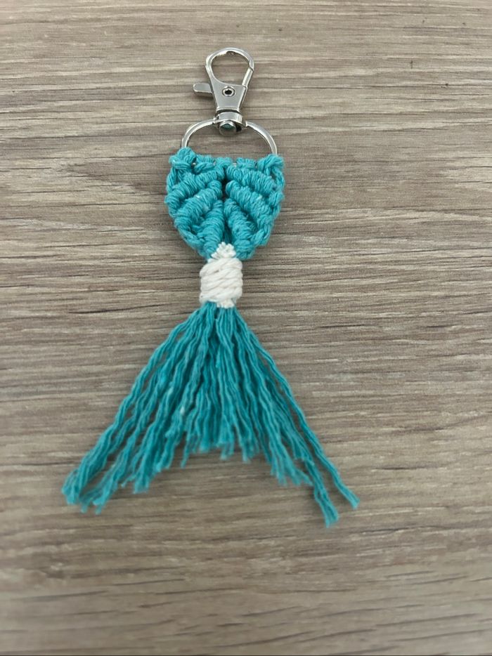 Porte clef macramé