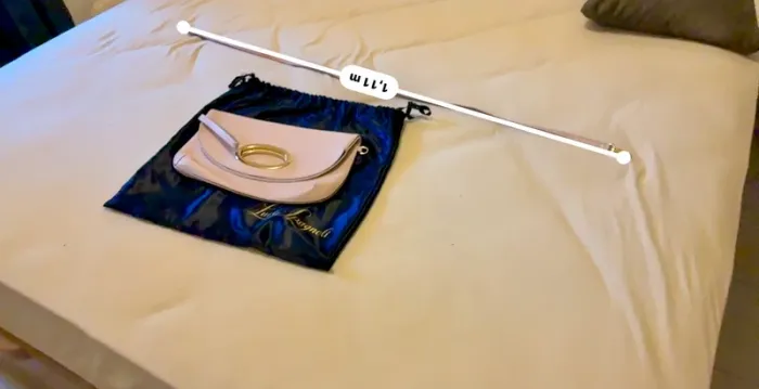 Sac bandoulière / grande pochette rose /parme Luisa Spagnoli - photo numéro 11