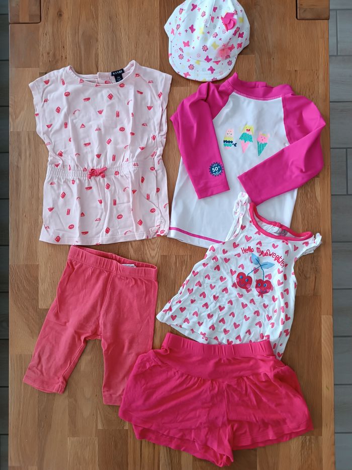 Lot de vêtements fille été - 12 mois - photo numéro 2