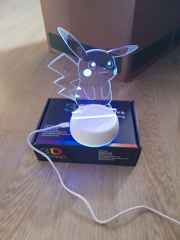 Lampe 3d pikachu - photo numéro 2