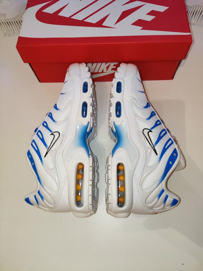 Baskets Nike air max plus TN bleu et blanc taille 40 - photo numéro 3