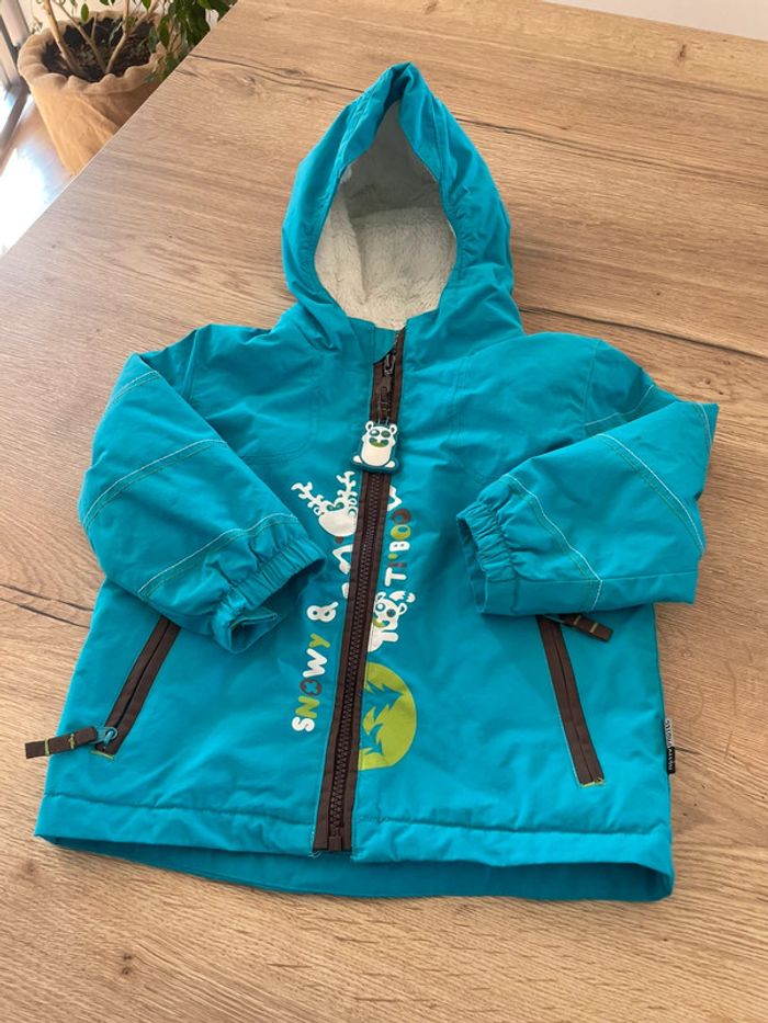 Ensemble salopette+manteau+moufles ski 3 ans - photo numéro 2