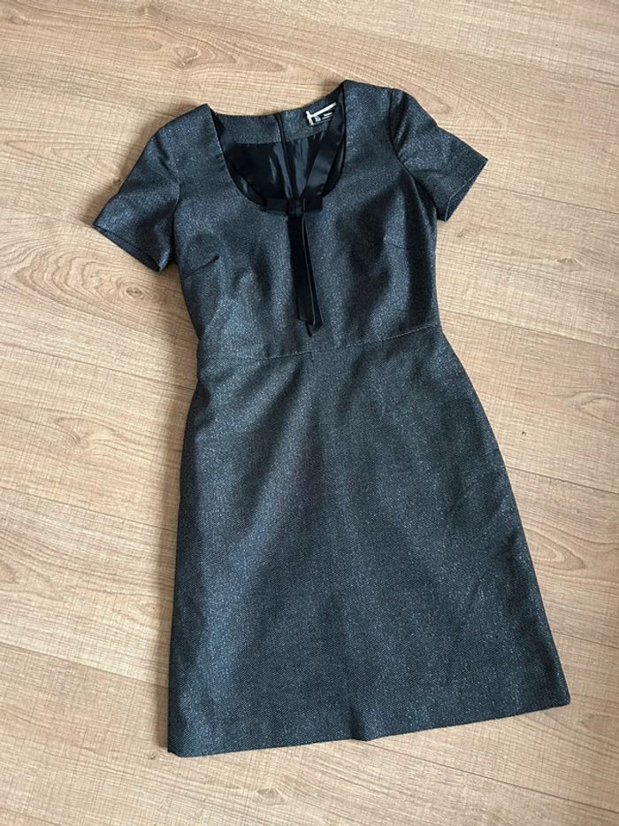 Robe noire argentée à manches courtes Sinequanone taille 36 jamais portée - photo numéro 11