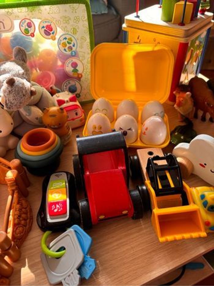 Gros lot  jouets bébé 0-3 ans – jeux d’éveil et éducatifs – premier âge - bois - photo numéro 9
