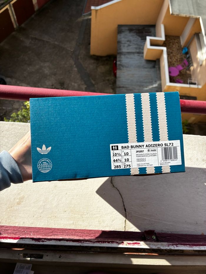 Adidas x Bad Bunny Adizero SL 72 Brown/Clear Pink/Hazy Rose - Taille 44 2/3 - Neuves - photo numéro 6