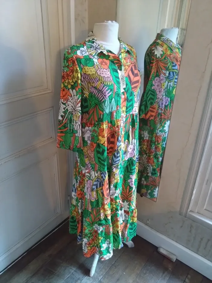 Robe longue Johanna bohème vintage années 70 – style hippie T36-38 - photo numéro 5
