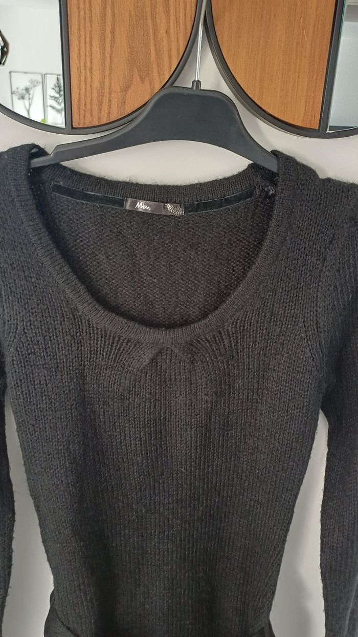 Pull noir  long Mim - photo numéro 2