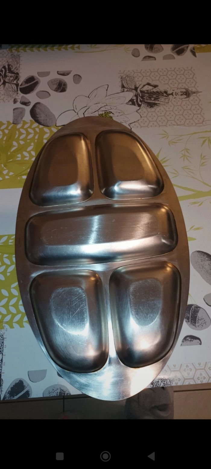 Lot de 4 plats en inox - photo numéro 5