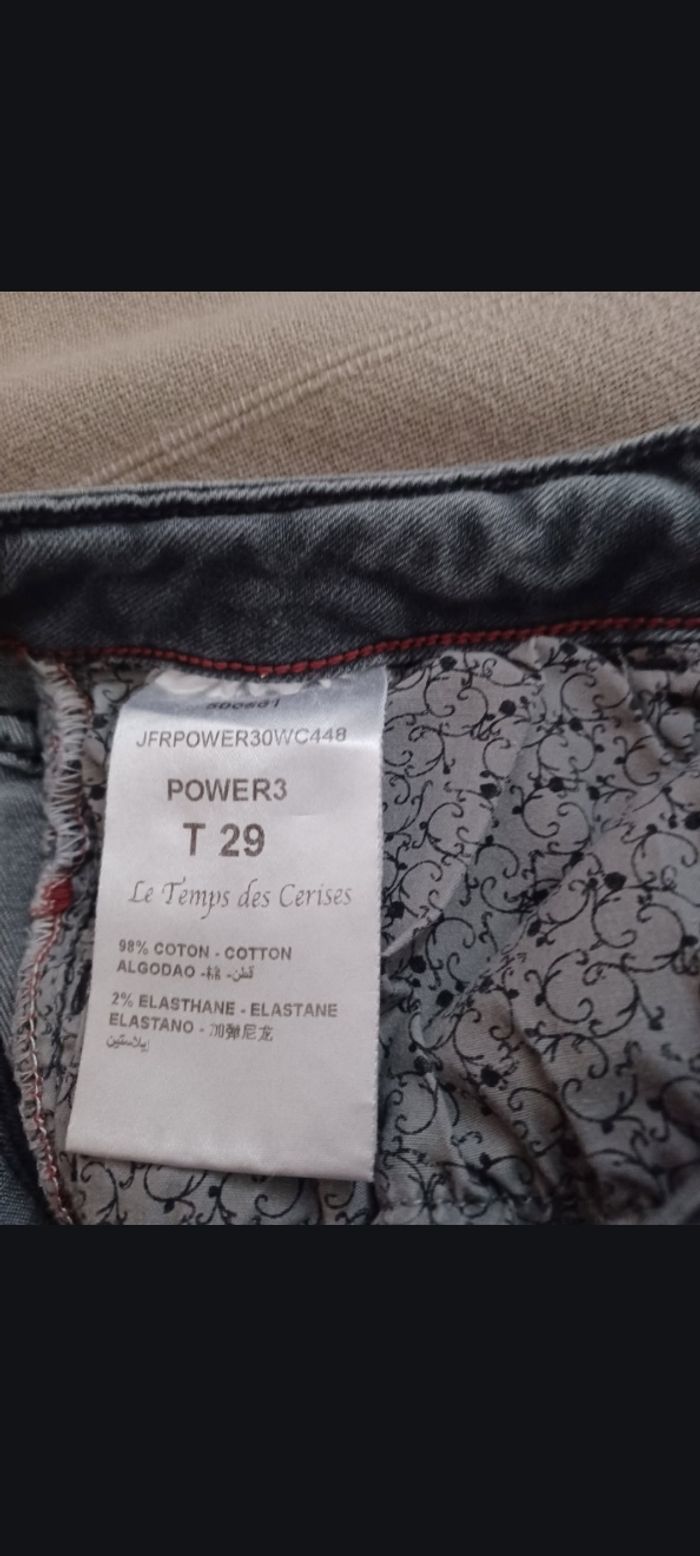 Jeans slim femme gris taille 29 - photo numéro 3