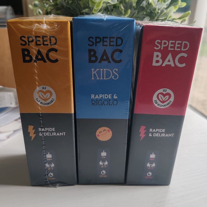 🔡 Lot de 3 jeux Speed Bac (Neufs) sous cellophane 🔡 - photo numéro 3