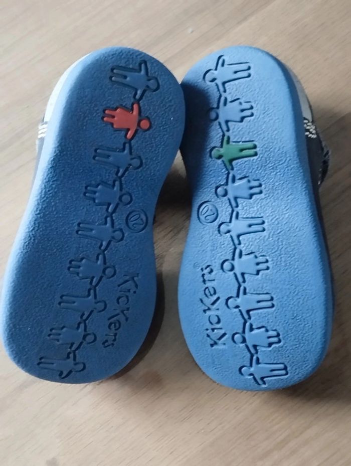 Sandales kickers garçon bleu t. 20 - photo numéro 4