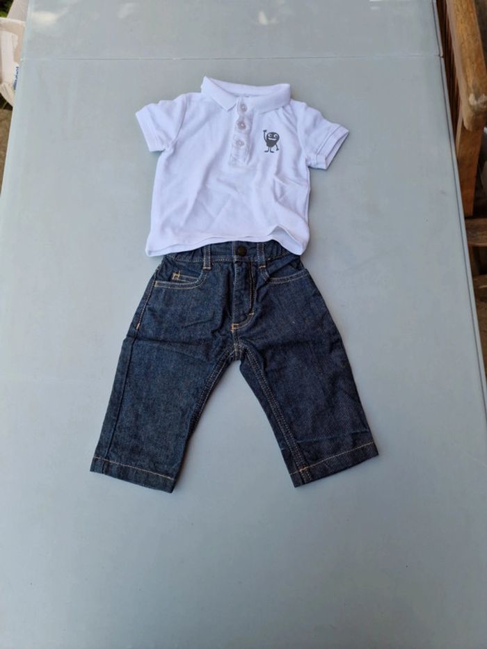 Ensemble jeans + tee-shirt garçon