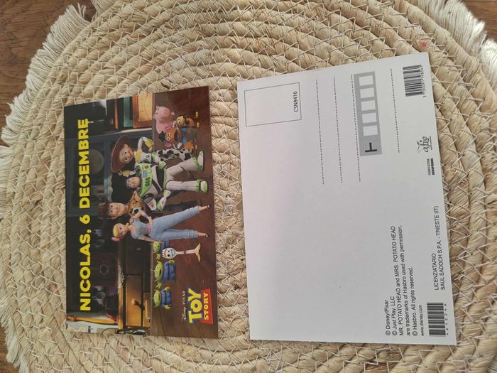 Carte saint Nicolas toy story
