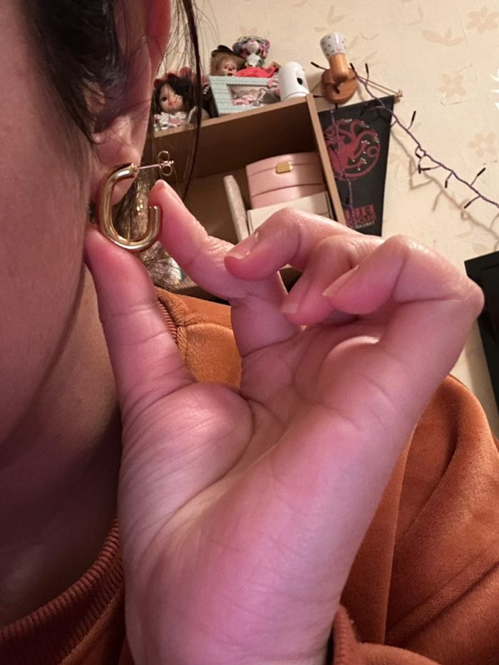 Boucles d’oreilles en acier inoxydable - photo numéro 2