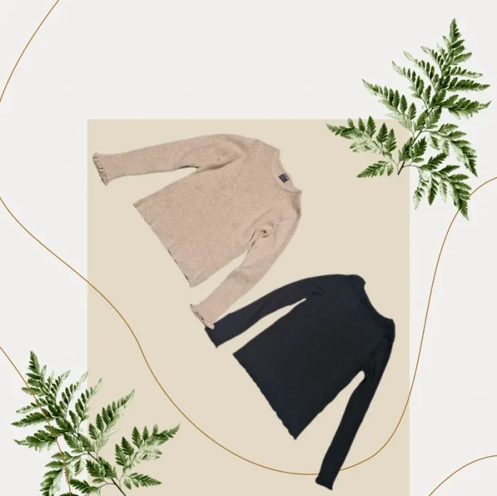 Lot de 2 pulls légés noir & beige - Kiabi - Taille 5 ans
