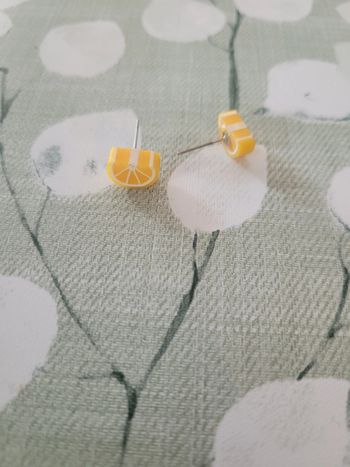 Boucles d'oreilles citron