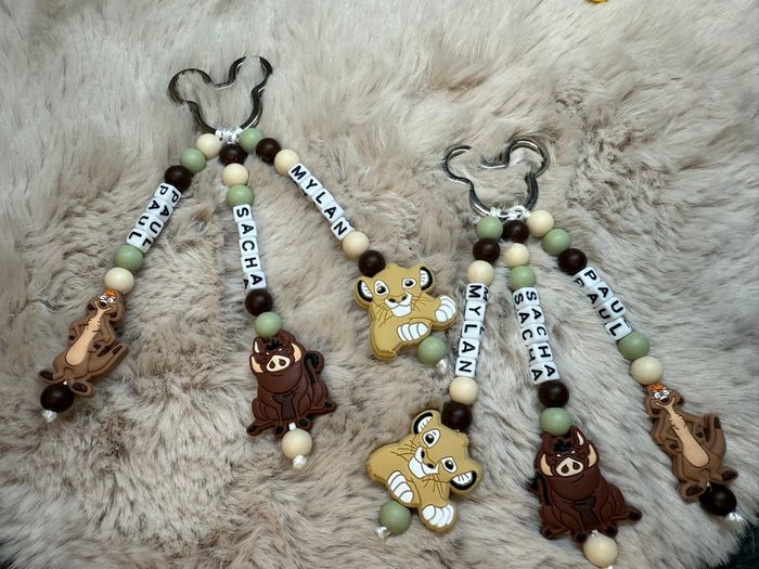 Porte clefs personnalisée roi lion