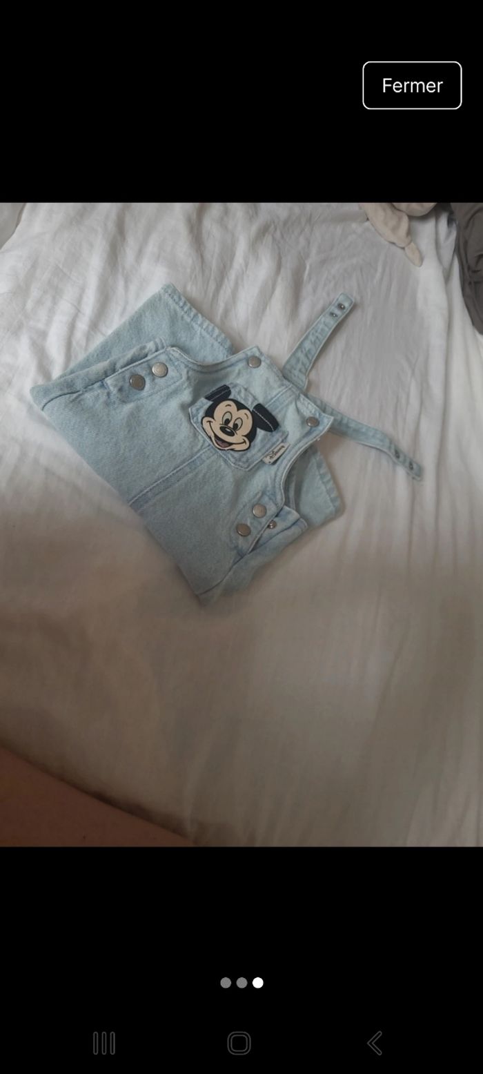 Salopette mickey 3 mois