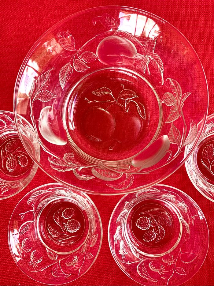 Ensemble 1 bol saladier + 4 bols dessert - photo numéro 3