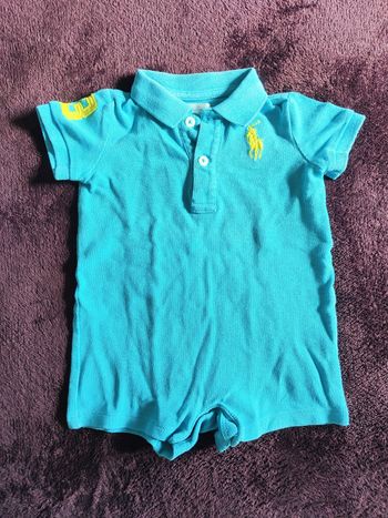 Grenouillère bleue Ralph Lauren 3 Mois
