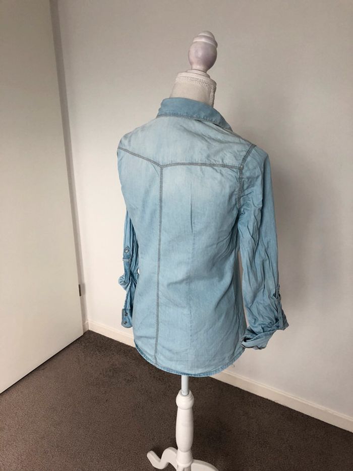 Chemise jean stradivarius taille M - photo numéro 7