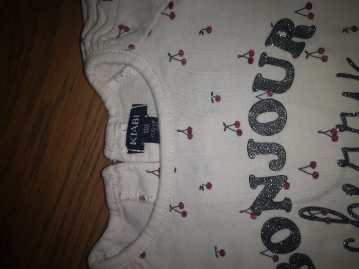 Haut manches longues cerises 18 mois - photo numéro 2