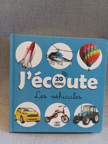 Livre sonore j'écoute les véhicules neuf