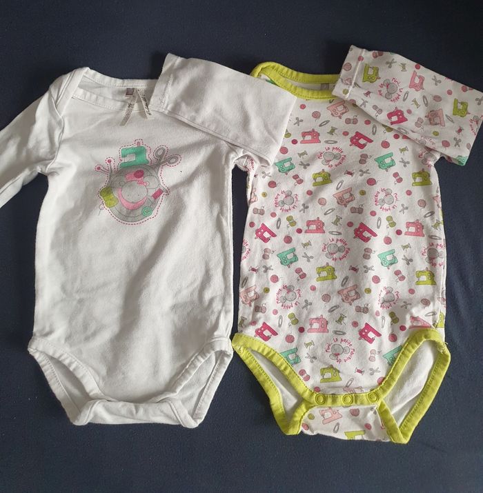 2 bodys Ml fille T.3M