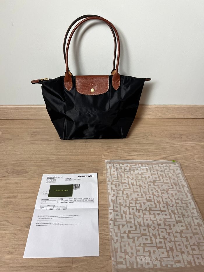Longchamp Le Pliage – Taille L – Noir et Marron