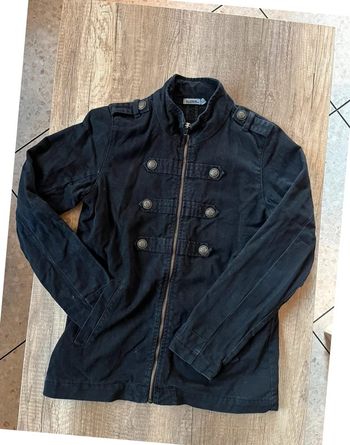 SOLDÉ - Veste noire en Jean’s , fille 14 ans - tape à l’œil - 100 % coton