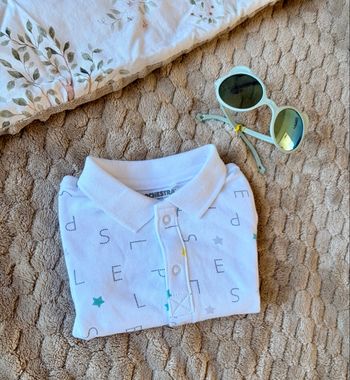 Polo bébé garçon orchestra 3 mois blanc