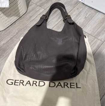 Sac cuir marron authentique Gerard Darel #