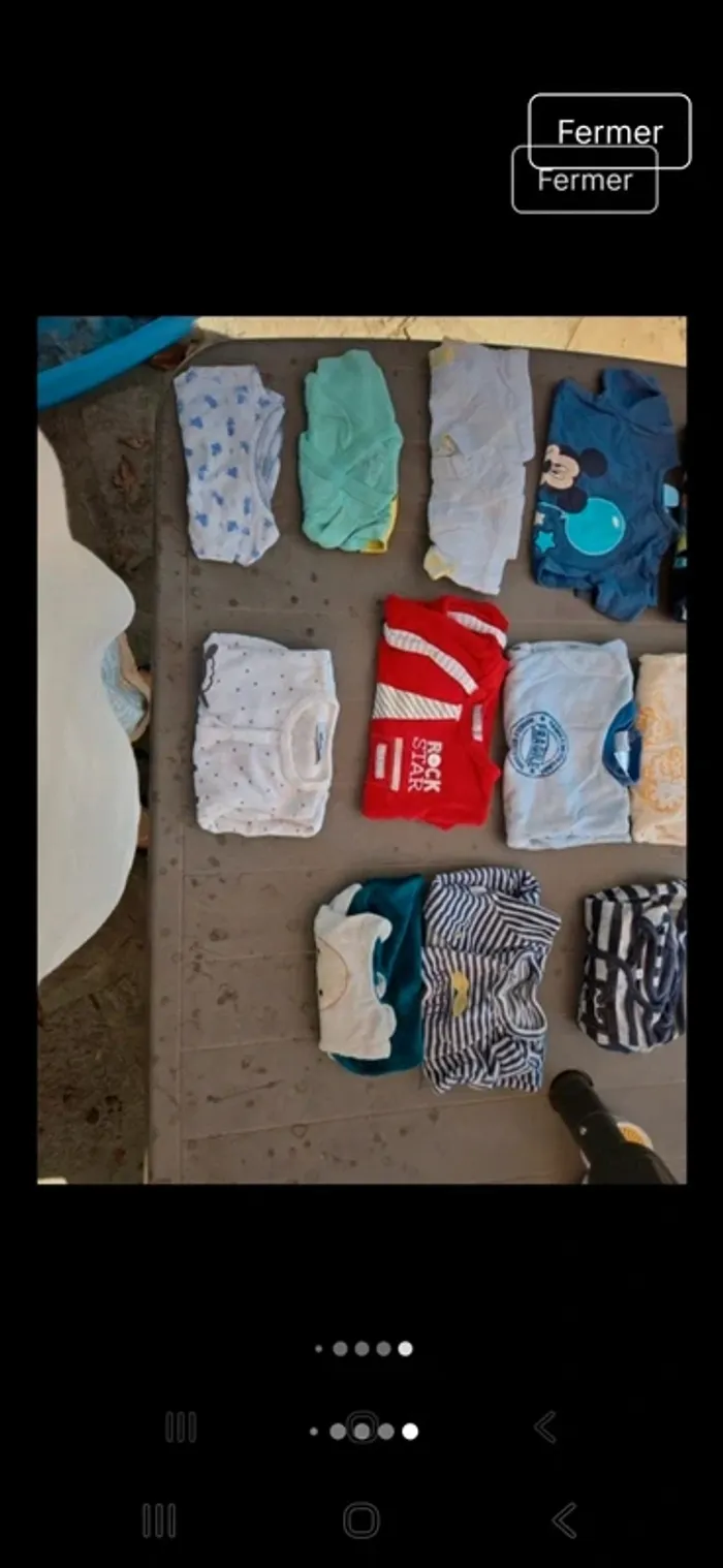 Grelots de vêtements tailles 1 mois garçon - photo numéro 10