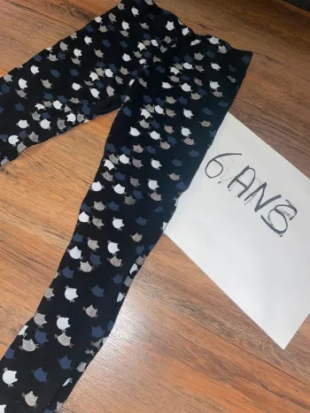 Legging noir chat