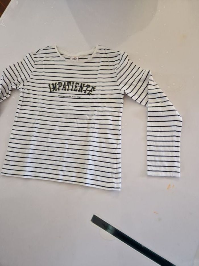 Tee-shirt manche longue à rayures