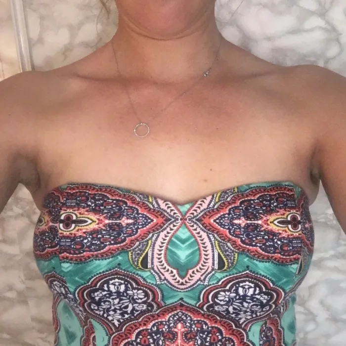 Top/ bustier turquoise - photo numéro 3