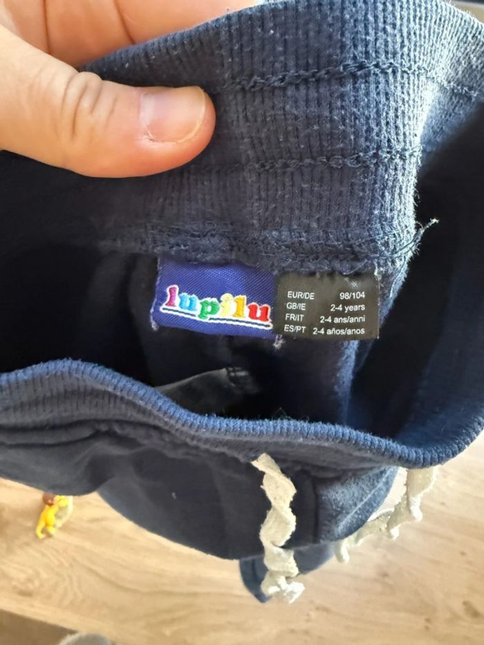 Pantalon jogging Lupilu 2 4 ans bleu marine enfant garçon bon état - photo numéro 4