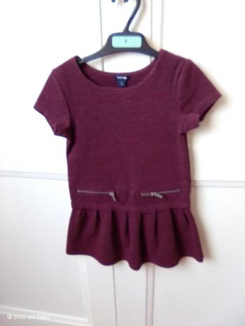 Robe fille bordeaux