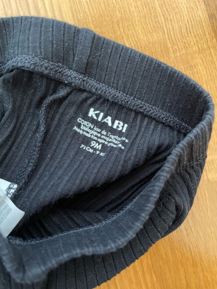 Legging neuf fille Kiabi taille 9 mois noir - photo numéro 3