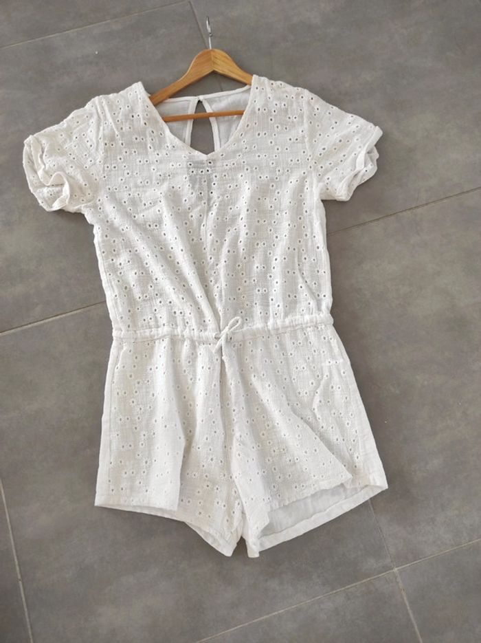 Combi short blanche taille M/L