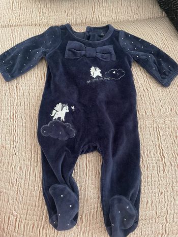 Pyjama velour 1 mois sergent major