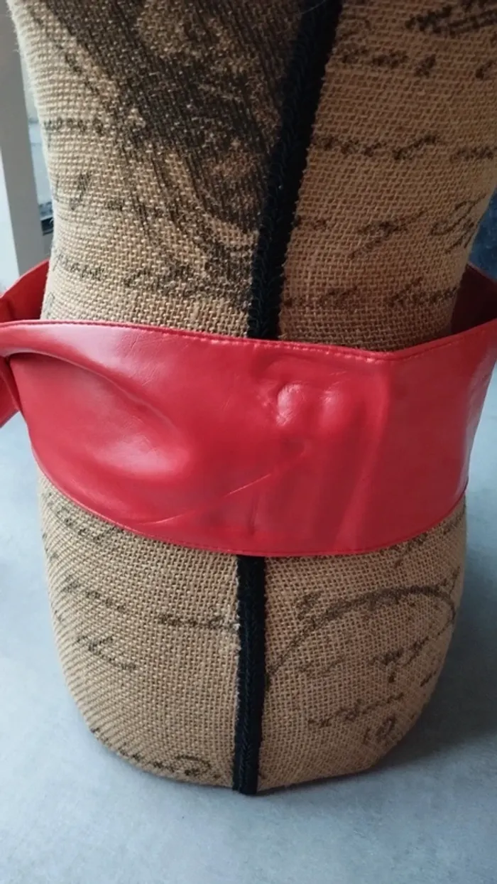 Ceinture souple rouge ajustable femme - photo numéro 6