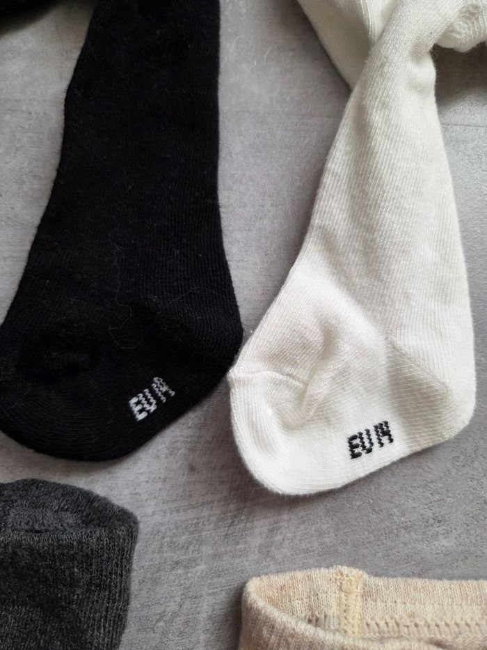 Lot de 4 collants kiabi 0-3mois - photo numéro 3