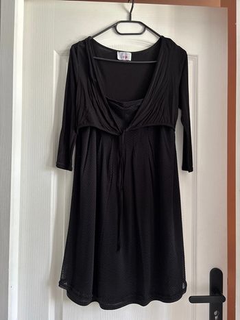 Robe noire grossesse + boléro intégré 38/40