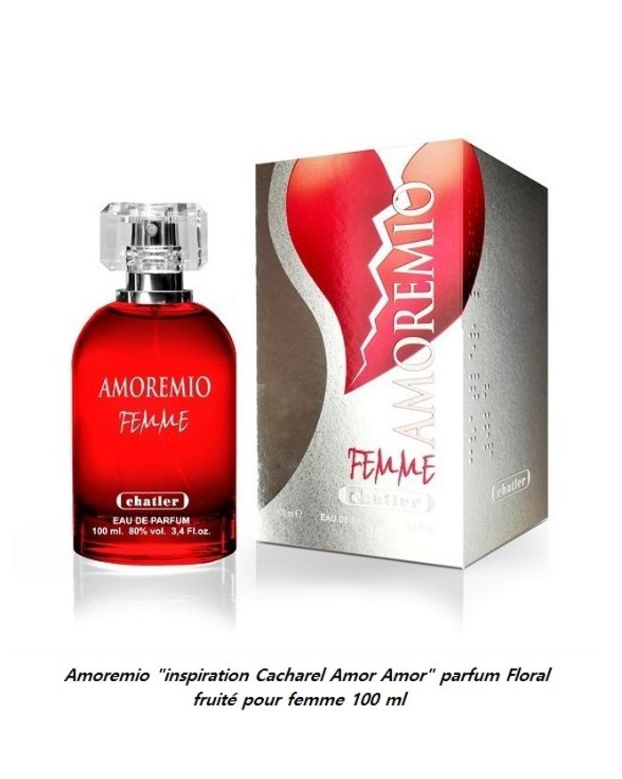 Amoremio "inspi Cacharel Amor Amor " eau de parfum  pour femme 100 ml.