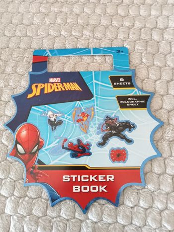 Carnet de 6 fiches stickers spiderman